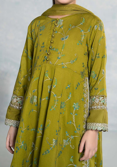 Maria.B Girl's Embroidered Jacquard Salwar Suit - db25944