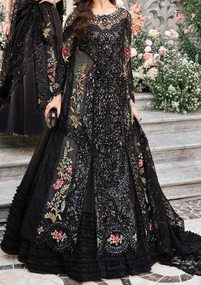 Maria.B Mbroidered Pakistani Organza Anarkali - db26290