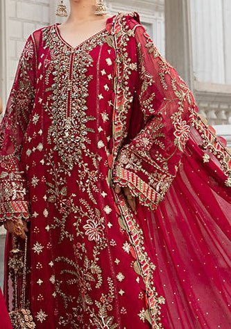 Maria.B Pakistani Luxury Embroidered Chiffon Dress - db28643