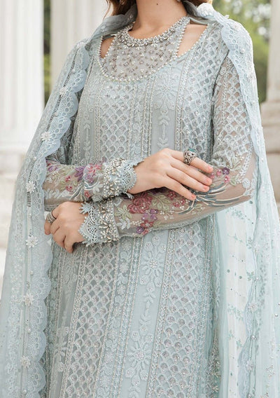 Maria.B Pakistani Luxury Embroidered Chiffon Dress - db26926