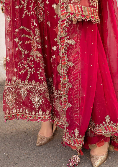 Maria.B Pakistani Luxury Embroidered Chiffon Dress - db28643