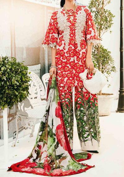 Maria.B Pakistani Luxury Embroidered Lawn Suit - db29446