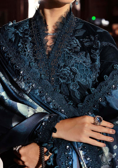 Maria.B Pakistani Luxury Embroidered Velvet Suit - db30385