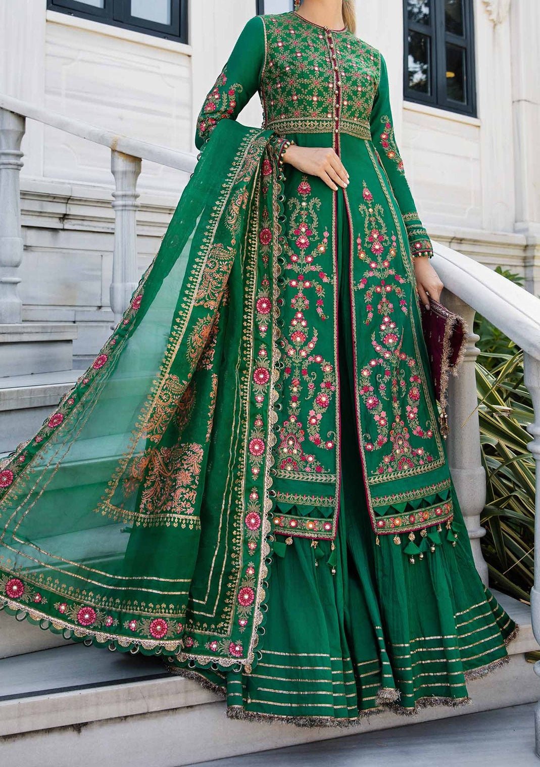 Maria.B Sateen Pakistani Luxury Lehenga Suit - db27238