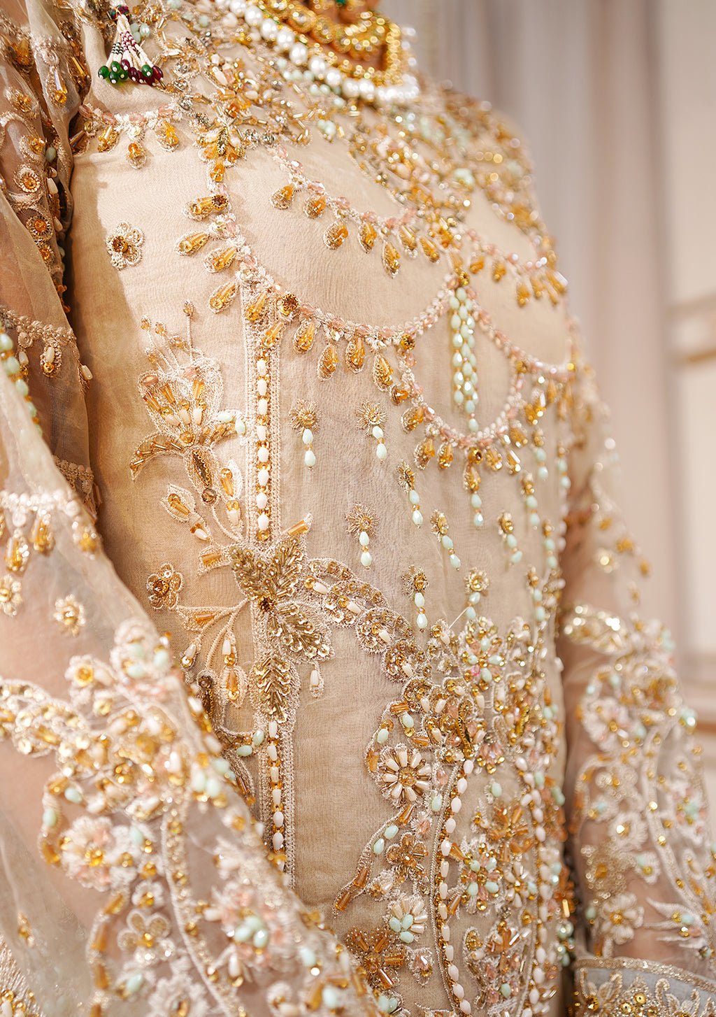 Maryam's  Pakistani Luxury Organza Dress