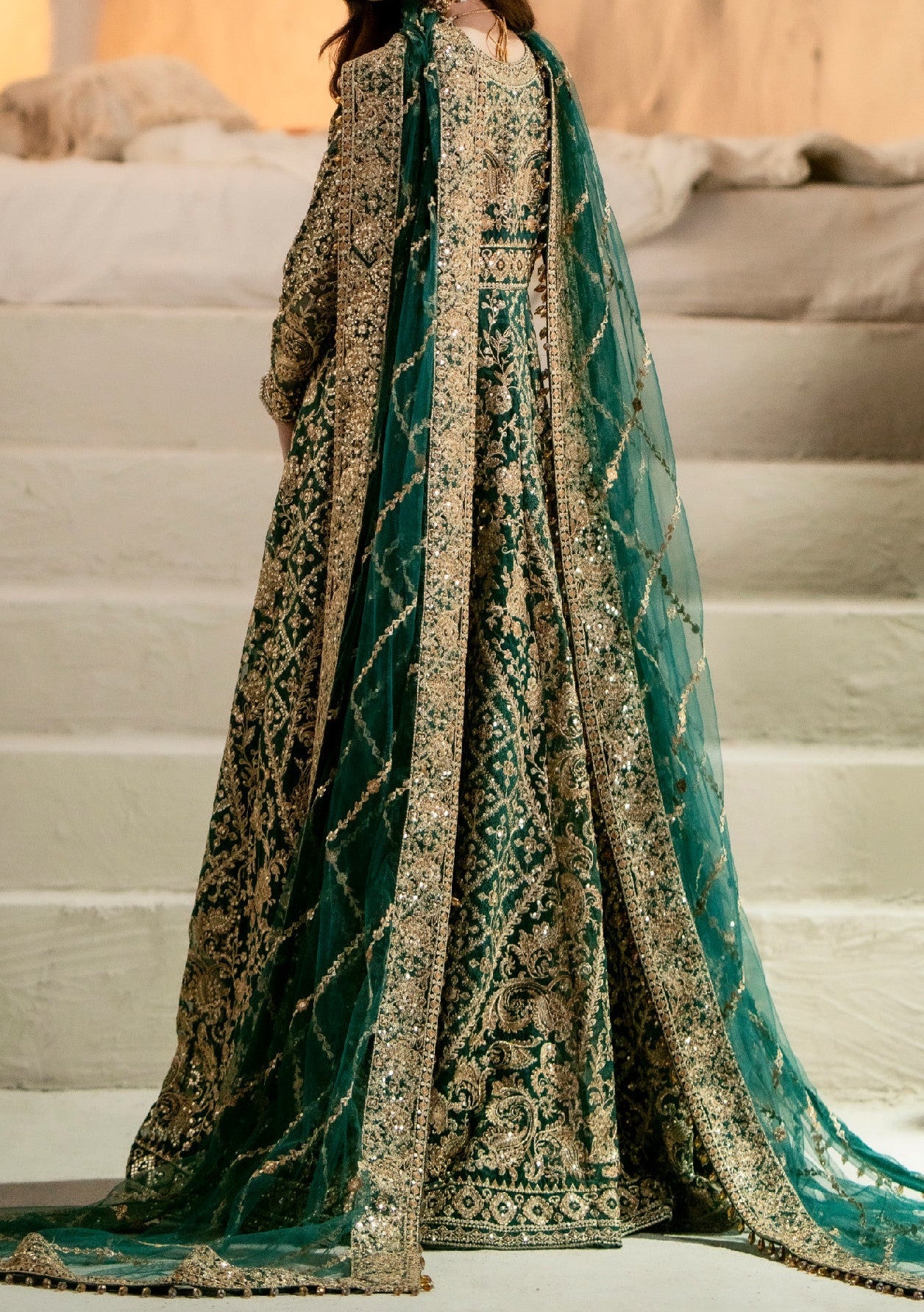 Maryum N Maria Anippe Pakistani Organza Anarkali - db25970