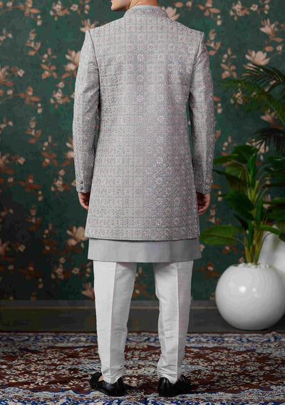 Men's Indo Western Party Wear Sherwani Suit - db28087