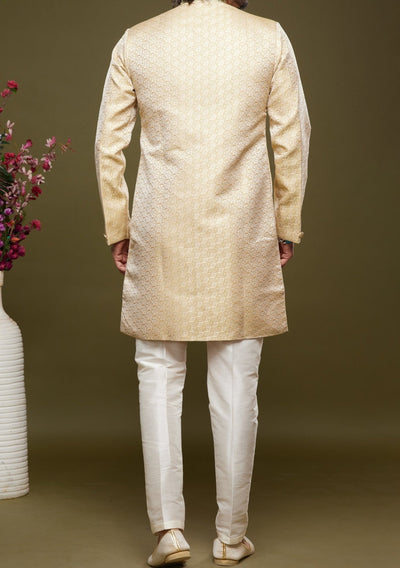 Men's Semi Indo Western Party Wear Sherwani Suit - db25770