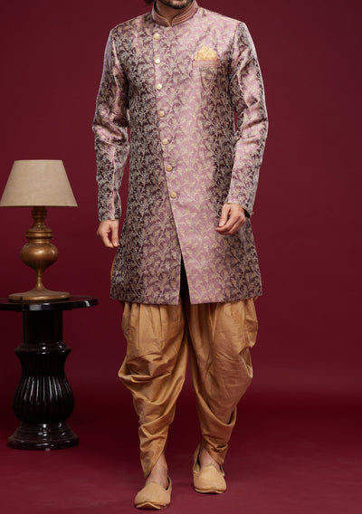 Men's Semi Indo Western Party Wear Sherwani Suit - db25768