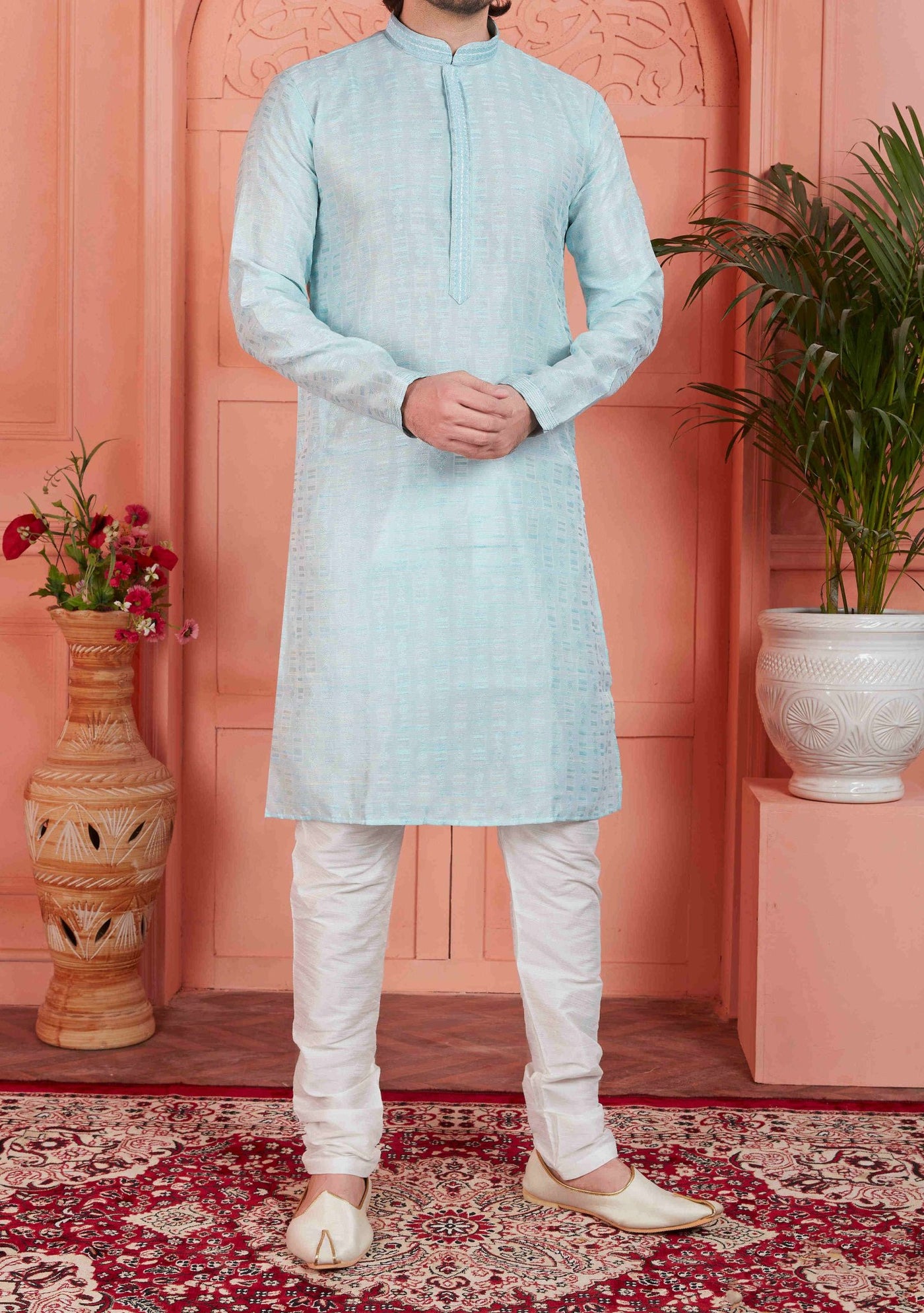 Men's Traditional Party Wear Kurta Pajama - db27759