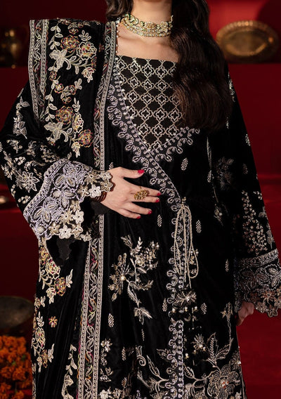 Nureh Embroidered Pakistani Luxury Velvet Dress - db27474