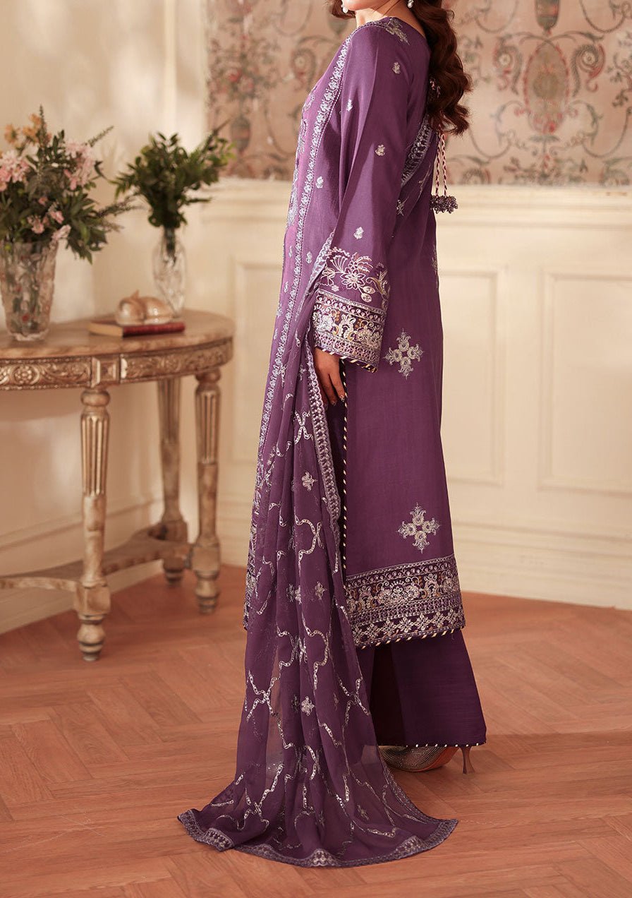 Ramsha Aangan Pakistani Embroidered Silk Dress - db30377