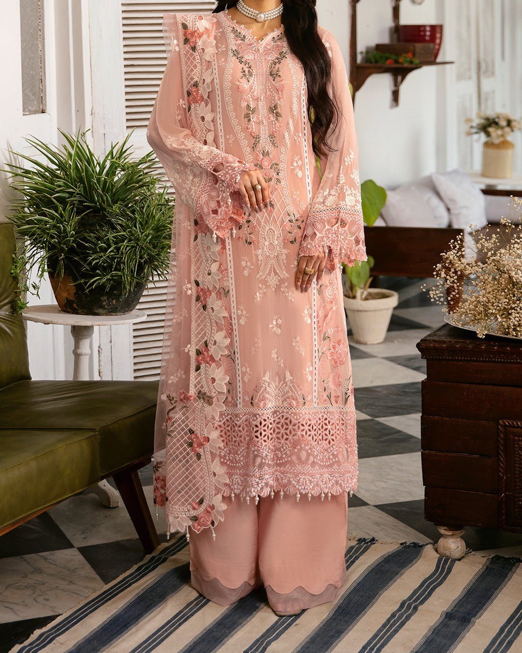 Ramsha Dastak Pakistani Luxury Chiffon Dress - db27545