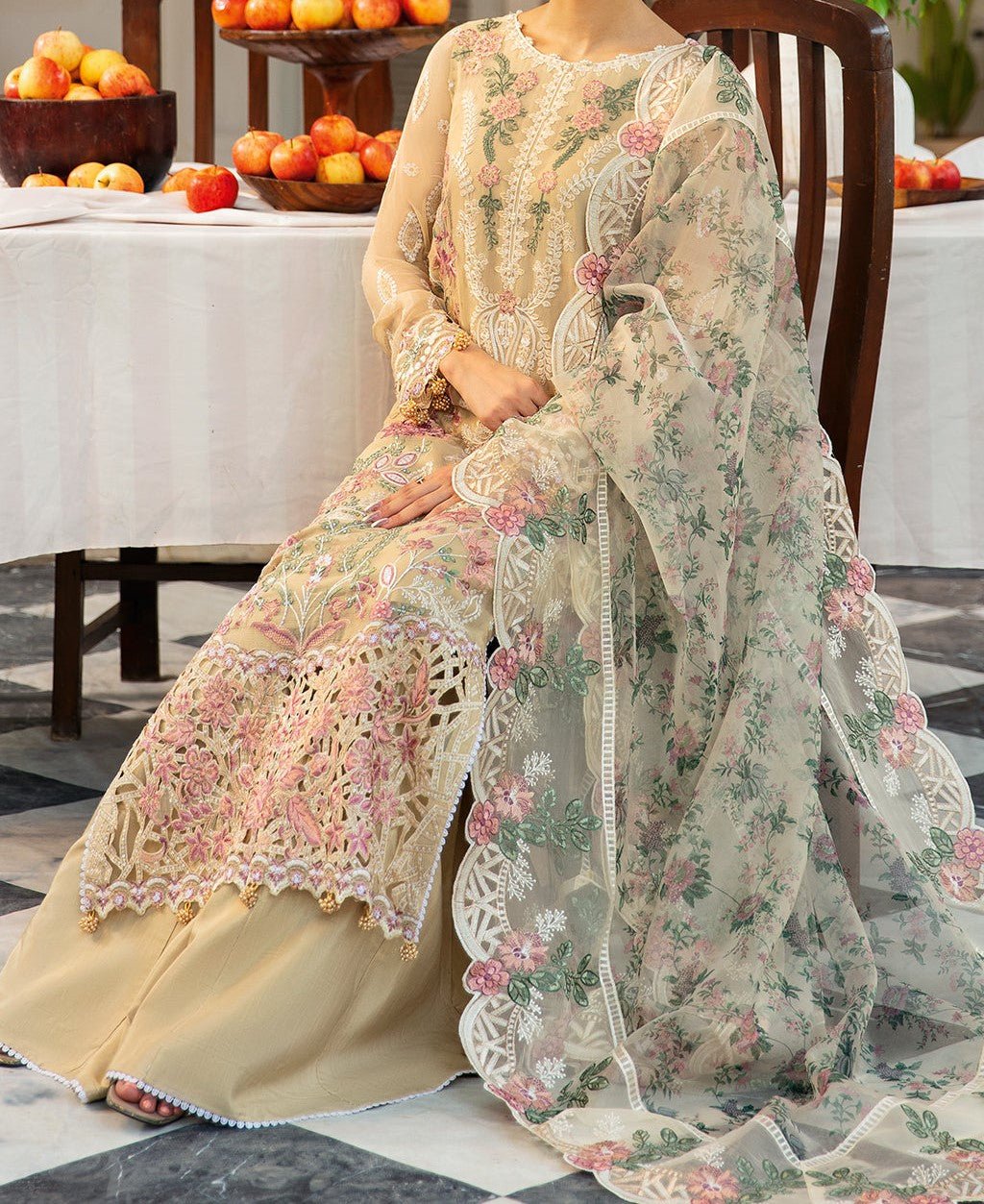 Ramsha Dastak Pakistani Luxury Chiffon Dress - db27549