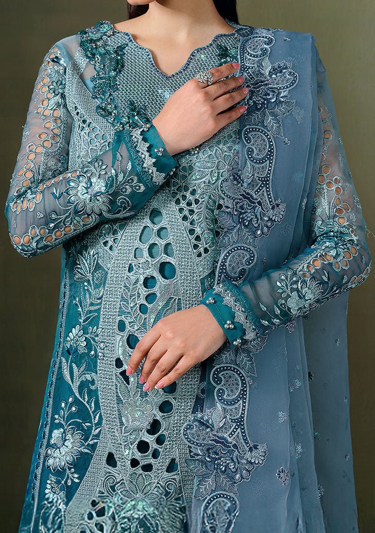 Ramsha Festive Pakistani Luxury Organza Dress - db30326