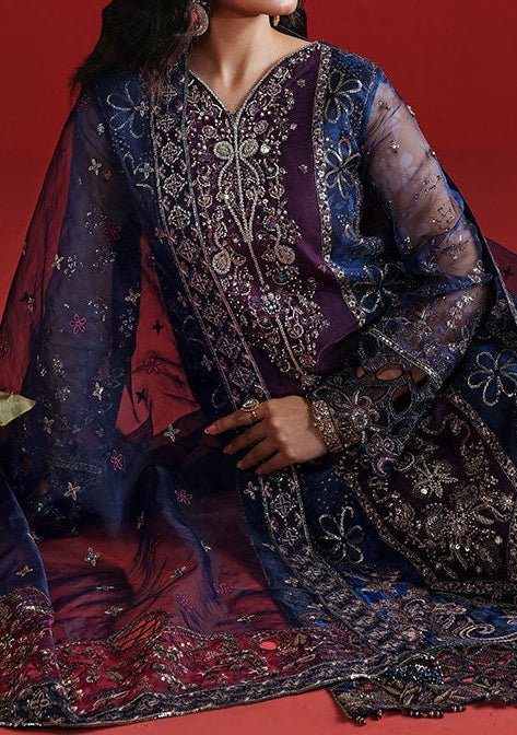 Ramsha Festive Pakistani Luxury Organza Dress - db30324