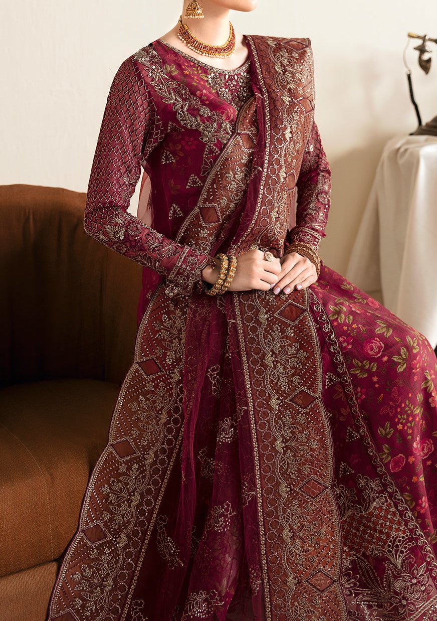 Ramsha Festive Pakistani Luxury Organza Dress - db26091