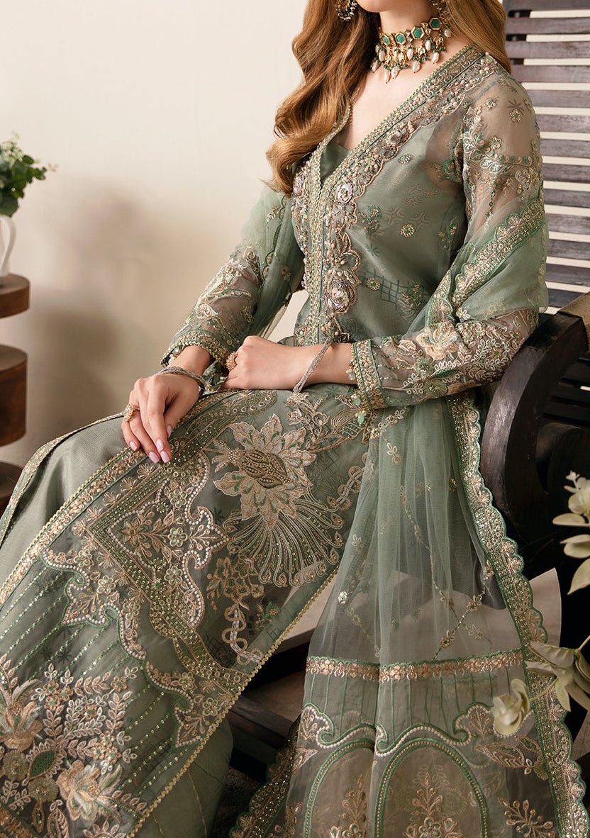 Ramsha Festive Pakistani Luxury Organza Dress - db26094