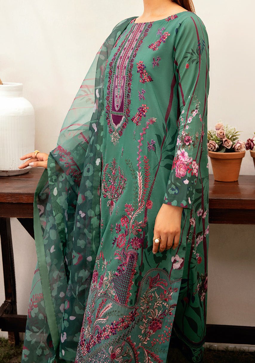 Ramsha Mashaal Embroidered Printed Lawn Dress - db26978