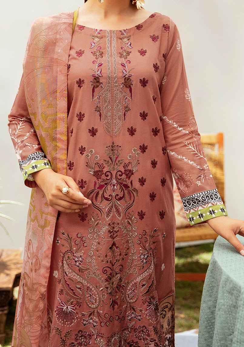 Ramsha Mashaal Embroidered Printed Lawn Dress - db26988