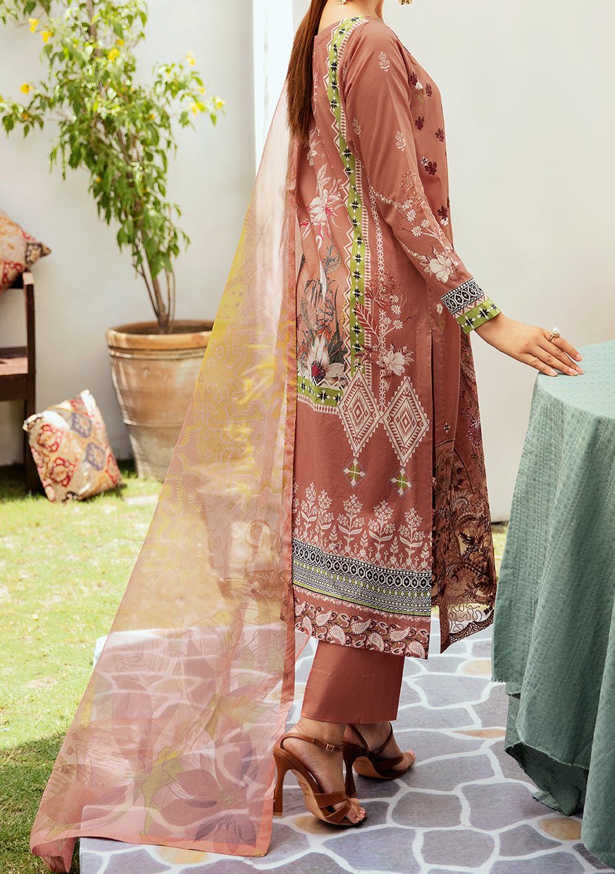 Ramsha Mashaal Embroidered Printed Lawn Dress - db26988