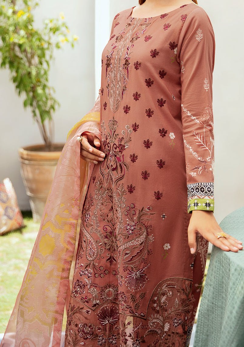 Ramsha Mashaal Embroidered Printed Lawn Dress - db26988