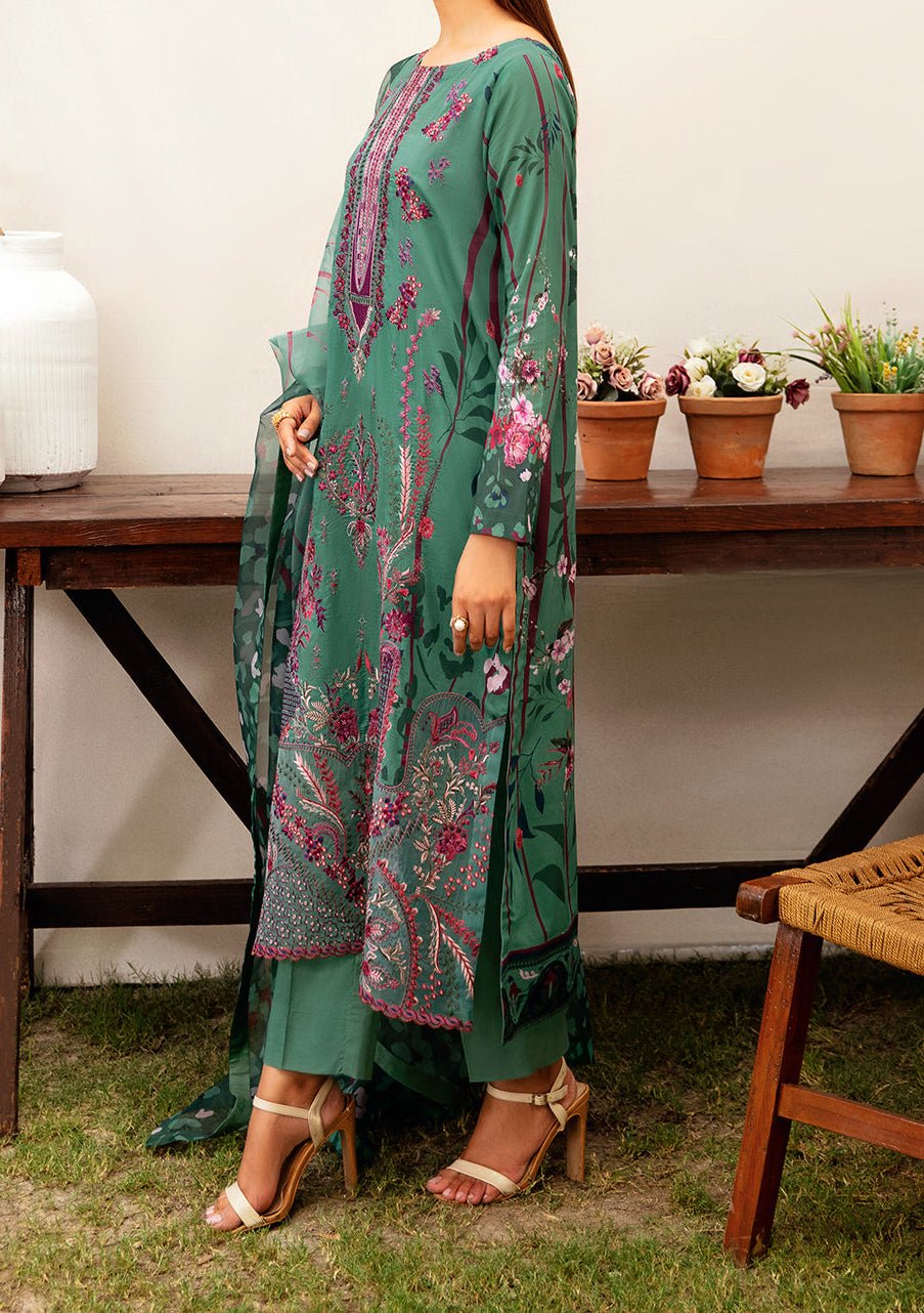 Ramsha Mashaal Embroidered Printed Lawn Dress - db26978