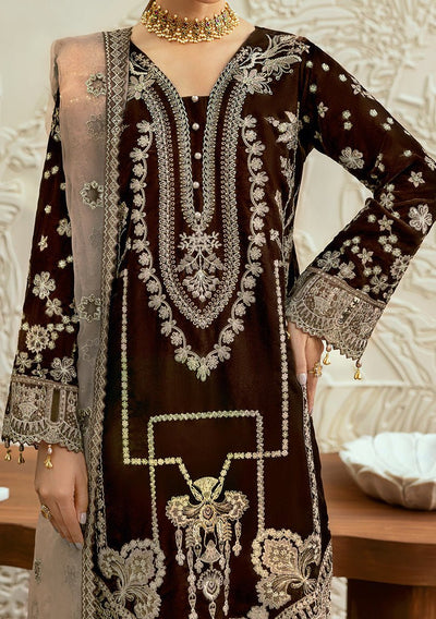 Ramsha Pakistani Luxury Velvet Dress - db27563