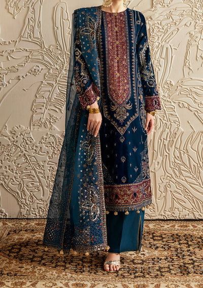 Ramsha Pakistani Luxury Velvet Dress - db27560