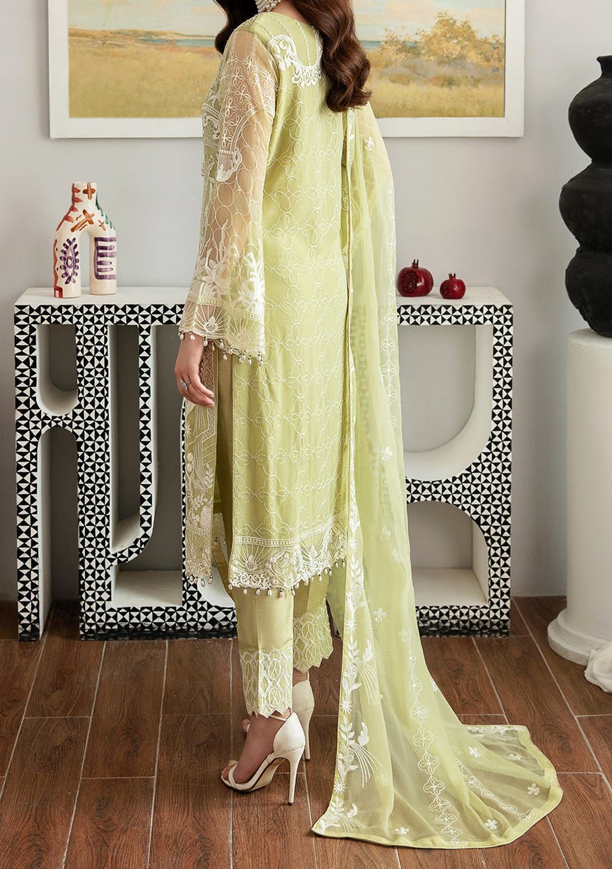 Ramsha Rangoon Pakistani Luxury Chiffon Dress - db29589