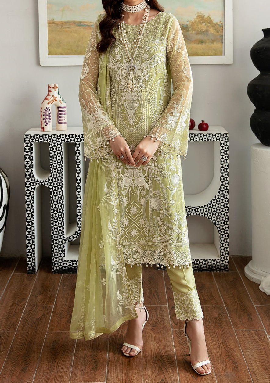Ramsha Rangoon Pakistani Luxury Chiffon Dress - db29589