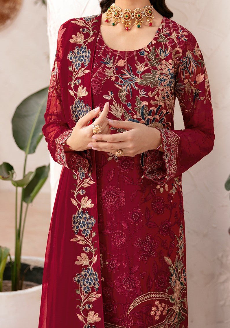 Ramsha Rangoon Pakistani Luxury Chiffon Dress - db26793