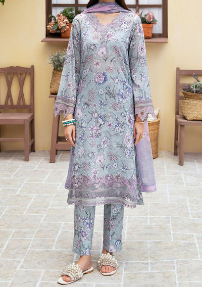 Ramsha Rangrez Embroidered Printed Lawn Dress - db26566