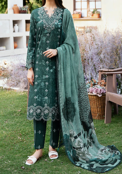 Ramsha Rangrez Embroidered Printed Lawn Dress - db26563