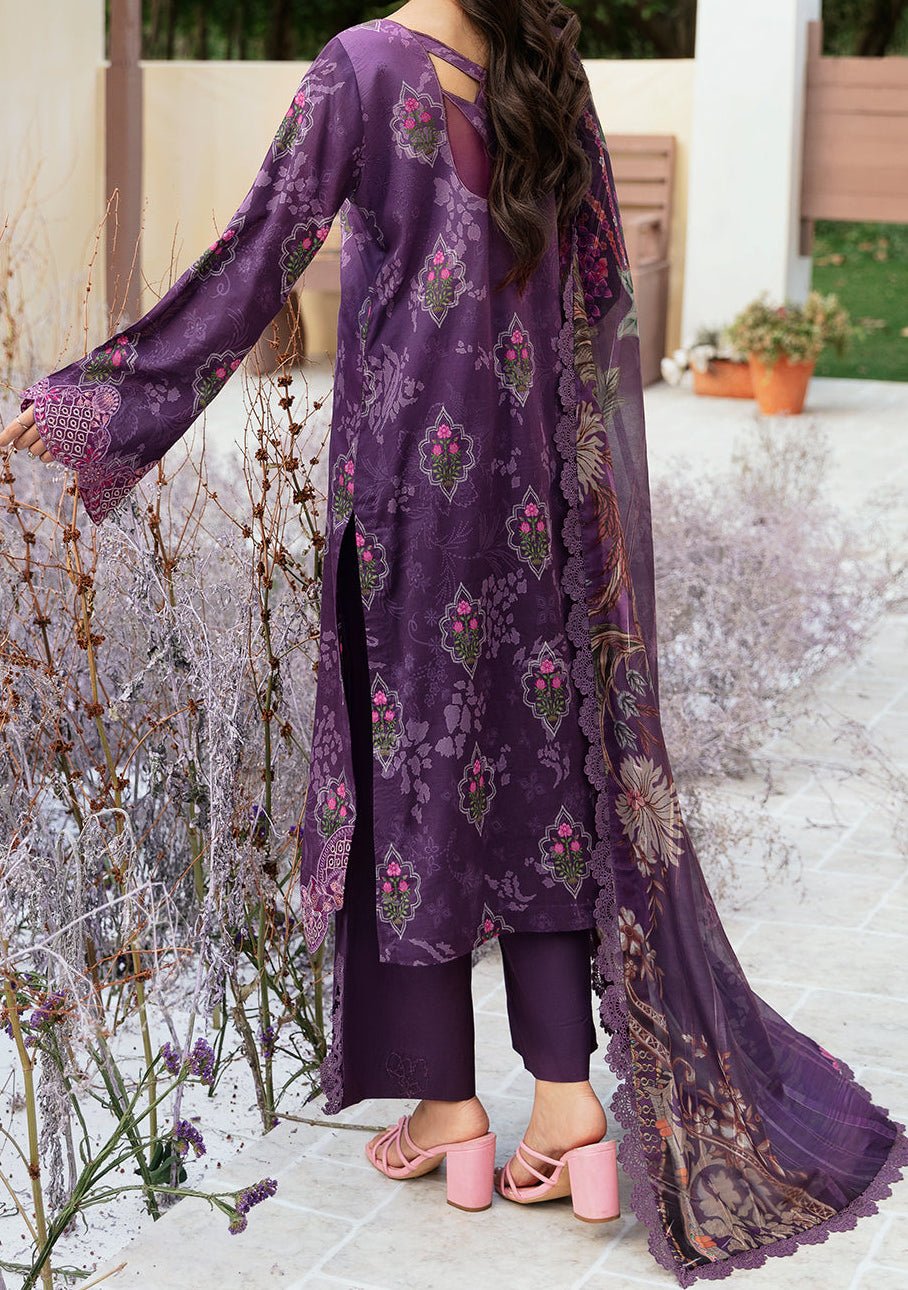 Ramsha Rangrez Embroidered Printed Lawn Dress - db26564