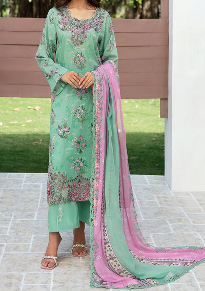 Ramsha Rangrez Embroidered Printed Lawn Dress - db26568