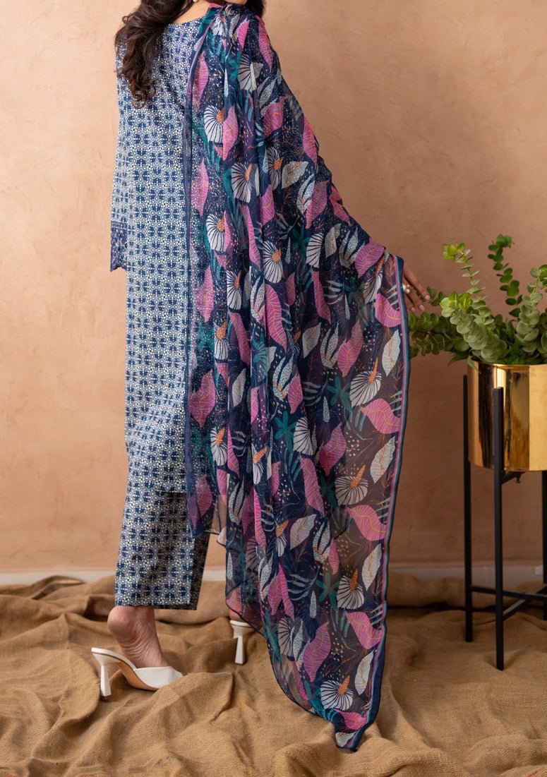 Regalia Chikankari Embroidered Lawn - db29162