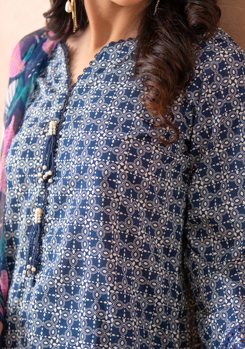 Regalia Chikankari Embroidered Lawn - db29162