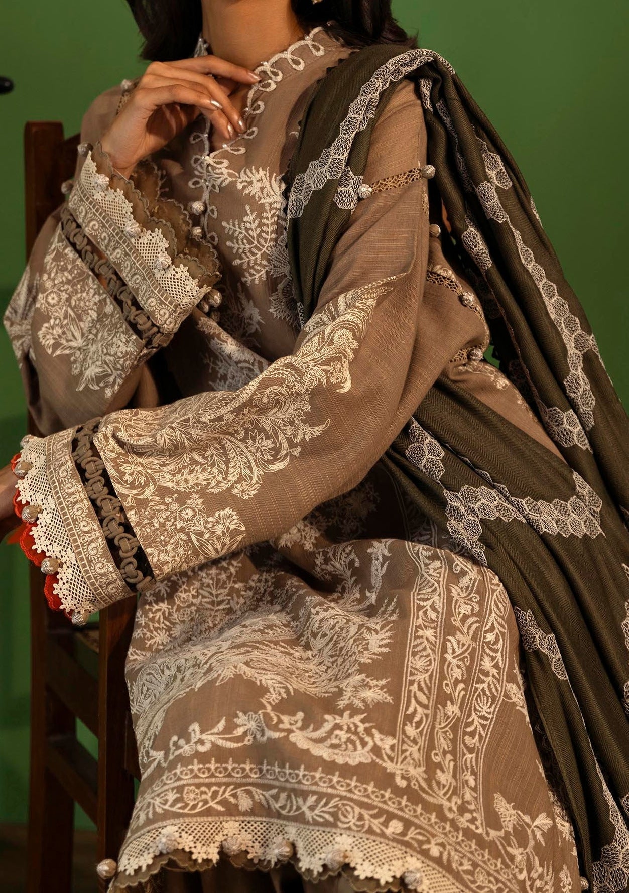 Sana Safinaz Muzlin Winter Pakistani Lawn Dress - db27256