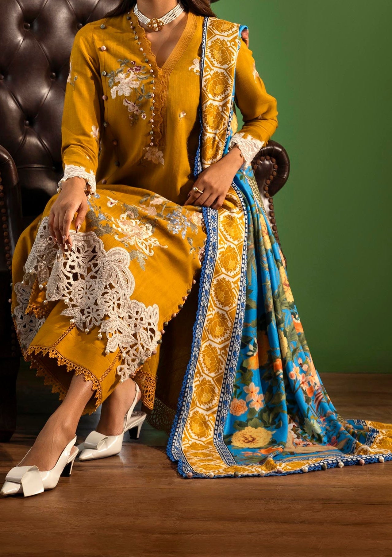 Sana Safinaz Muzlin Winter Pakistani Lawn Dress - db27261