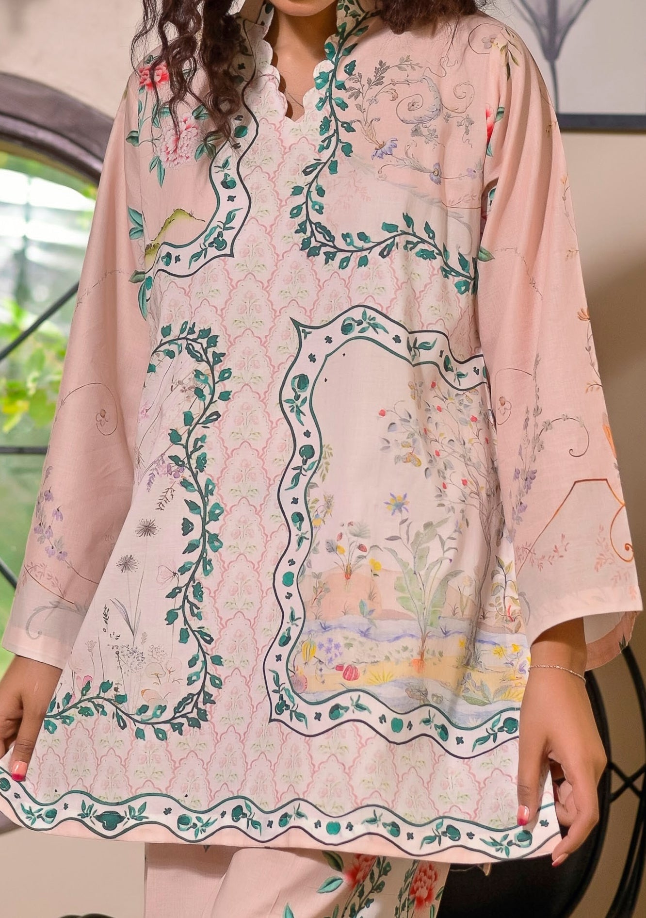 Saphron Digital Printed Ready Made Co - Ords - db30176