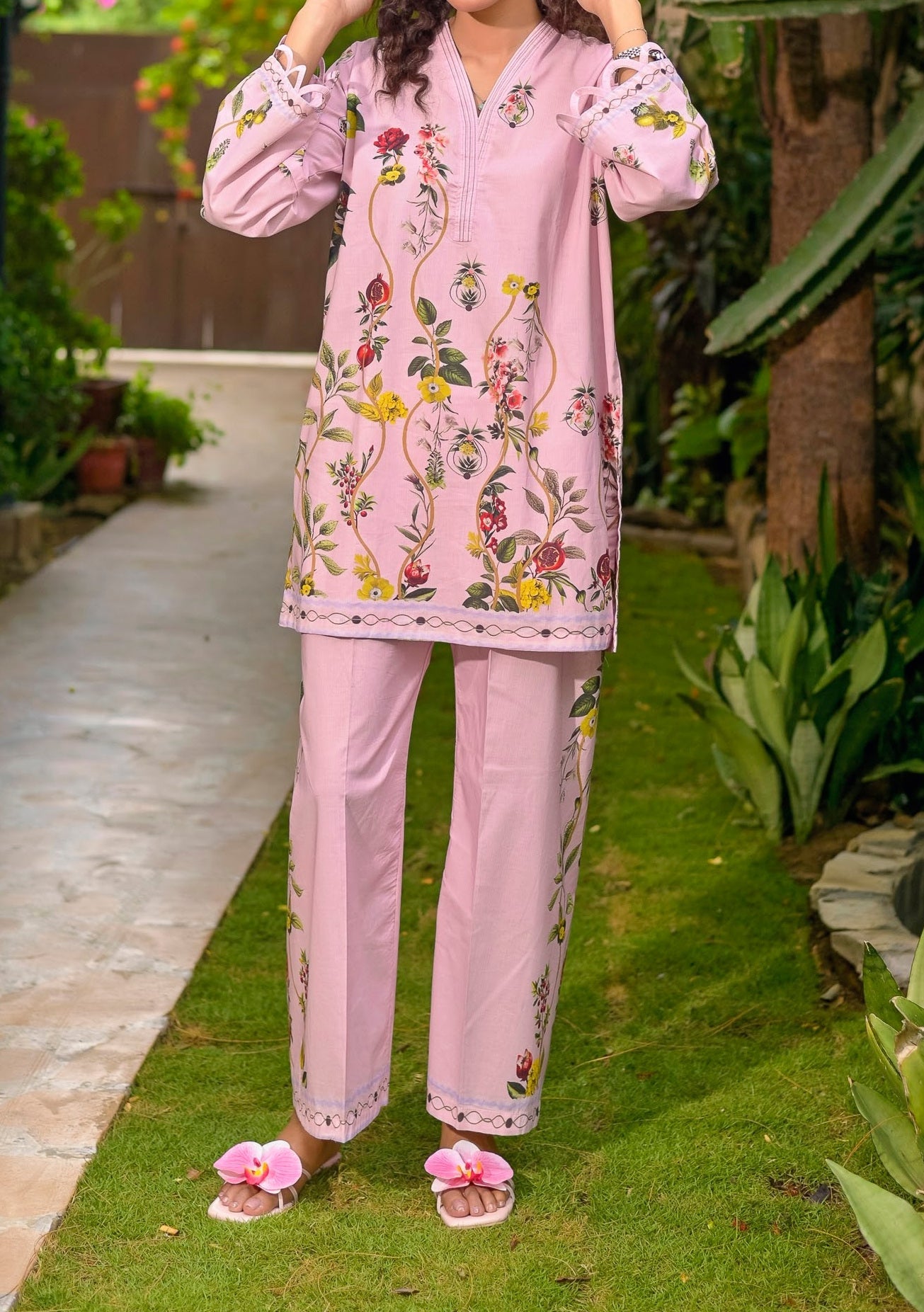 Saphron Digital Printed Ready Made Co - Ords - db30170