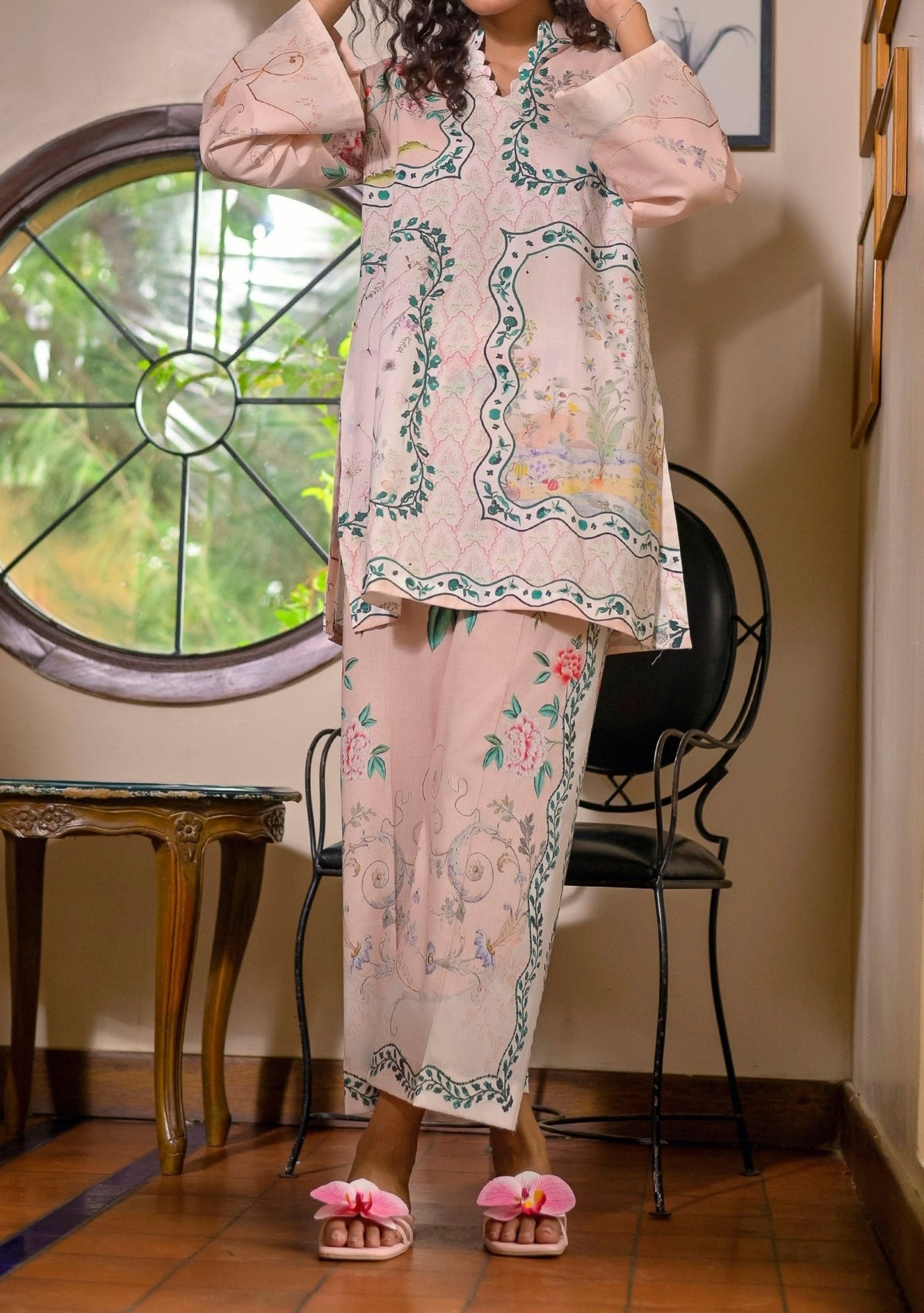 Saphron Digital Printed Ready Made Co - Ords - db30176