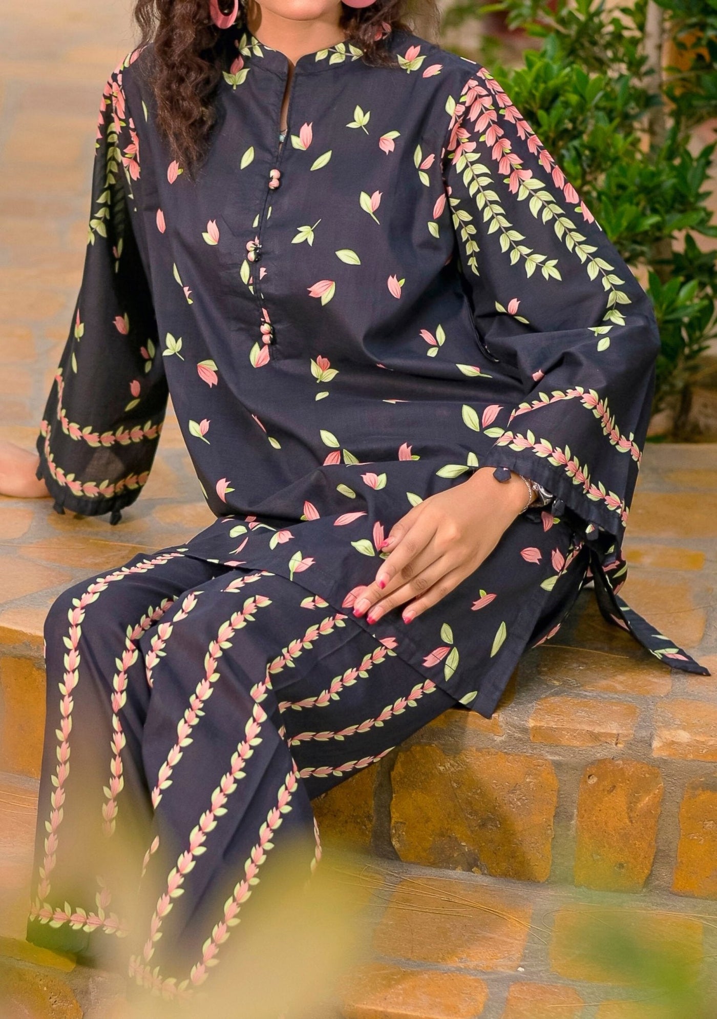 Saphron Digital Printed Ready Made Co - Ords - db30173