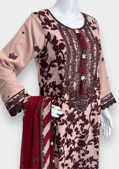 Tawakkal Replica Embroidered Chiffon Dress - db25275