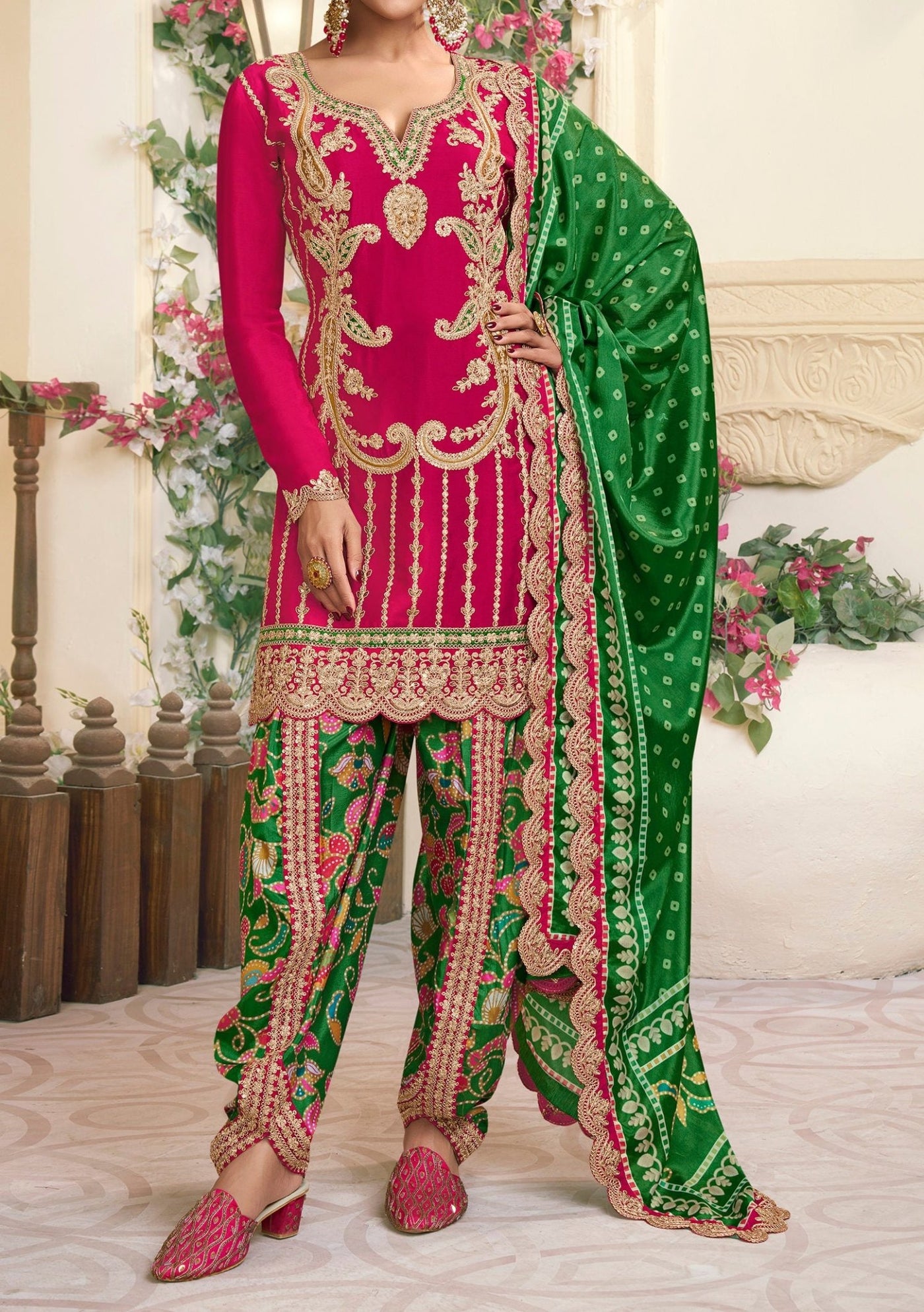 Zubeda Kalamkari Ready Made salwar Suit - db28804