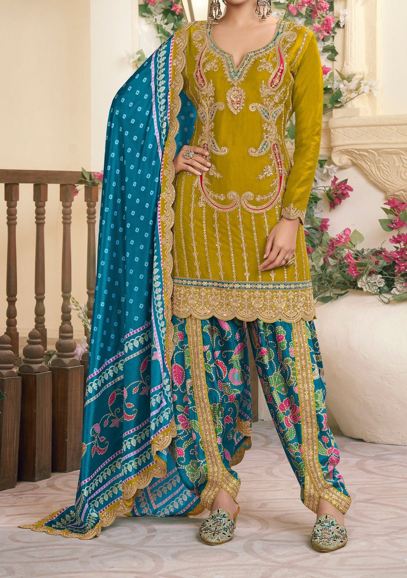 Zubeda Kalamkari Ready Made salwar Suit - db28806