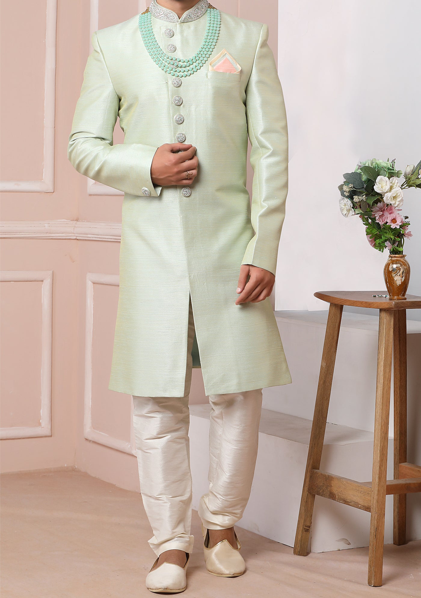 Men's Traditional Party Wear Sherwani Suit