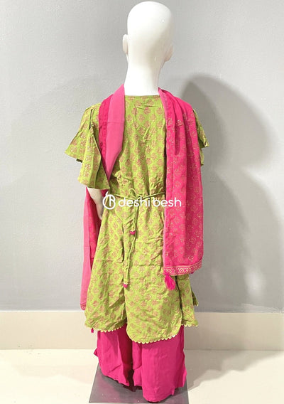 Aarong Printed Embroidered Linen Shalwar Suit - db18858
