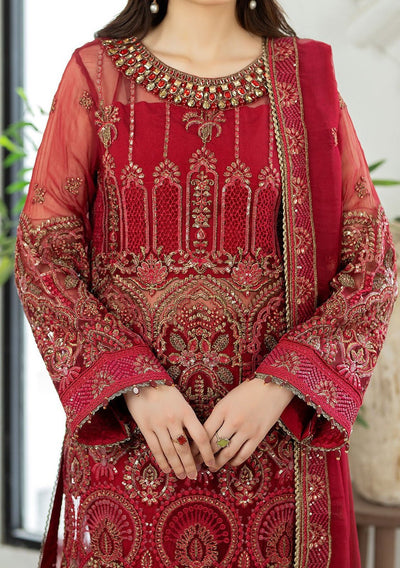 Adan's Libas Marguerite Pakistani Chiffon Dress - db23210